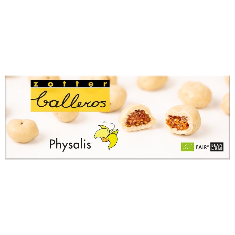 Zotter Schokolade Balleros "Physalis" - Produktbild