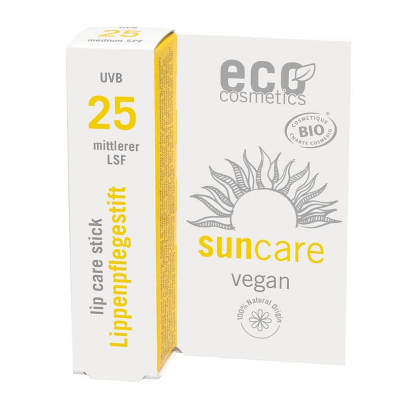 eco cosmetics Lippenpflegestift vegan LSF 25 mit Sonnenblume - Produktbild