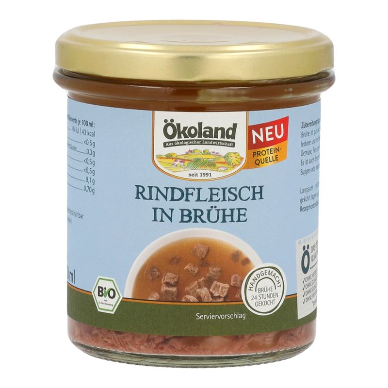 ÖKOLAND Rindfleisch in Brühe - Produktbild