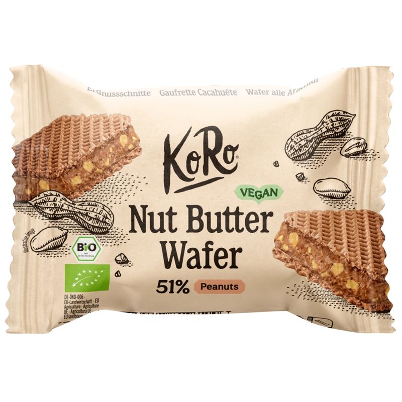 KoRo Handels GmbH Bio Erdnussschnitte mit Meersalz 22 g - Produktbild