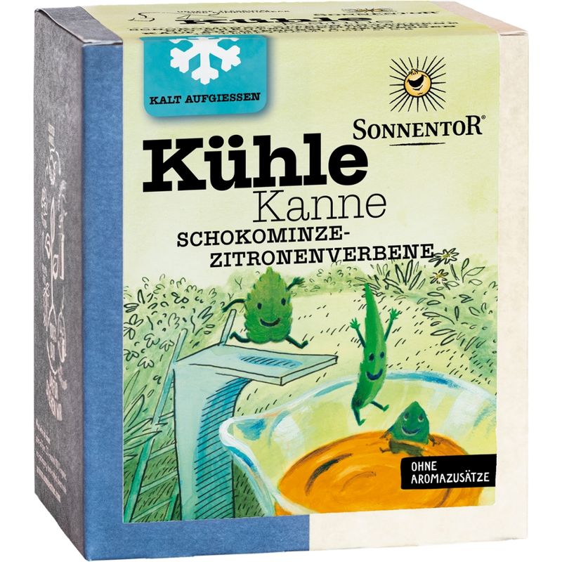 Sonnentor Kühle Kanne Schokominze-Zitronenverbene Tee, Pyramidenbeutel - Produktbild