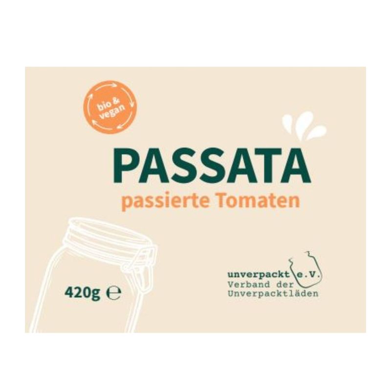 ALLERLIEBE ALLERLIEBE Bio Passata passierte Tomaten im Glas 420g - Produktbild