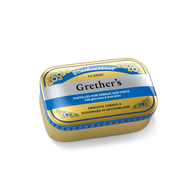 Doetsch Grether Grether´s Pastillen Blackcurrant 110 g zuckerhaltig - Produktbild
