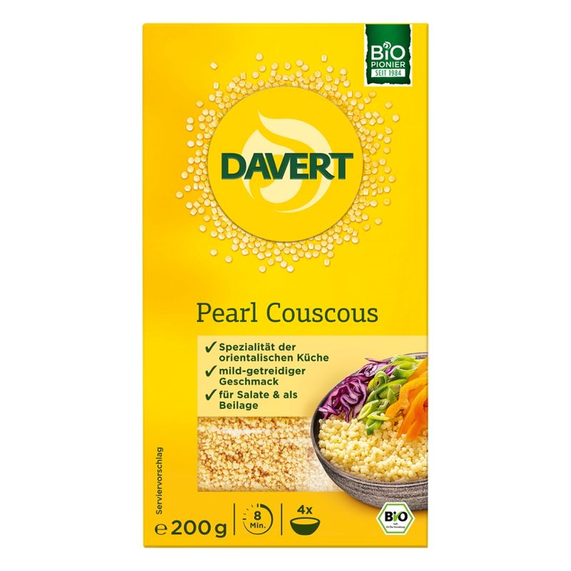 Davert Pearl Couscous 200g - Produktbild