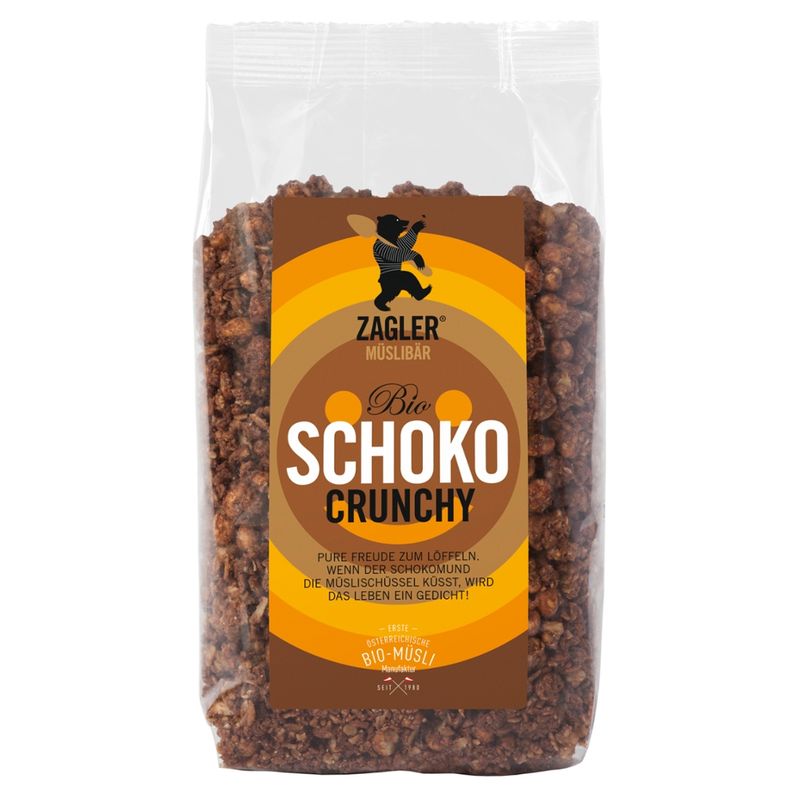 ZAGLER MÜSLIBÄR ZAGLER Bio-Schoko-Crunchy 500g, knusprig gebacken - Produktbild