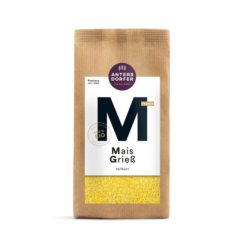 Antersdorfer - Die Bio-Mühle Bio Mais Grieß (Vollkorn) - Produktbild