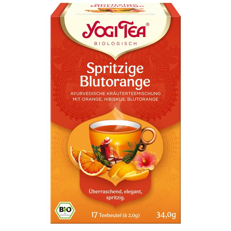YOGI TEA Yogi Tea® Spritzige Blutorange Bio mit Orange, Hibiskus und Blutorange - Produktbild