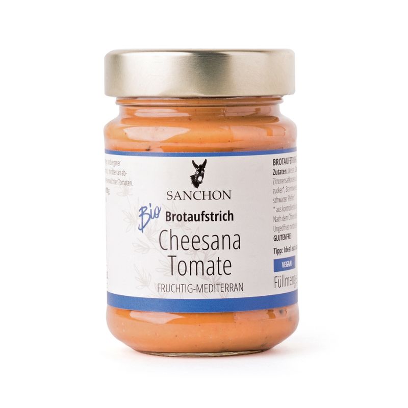 Sanchon BA Brotaufstrich Cheesana Tomate, 170 g, SANCHON, bio - Produktbild