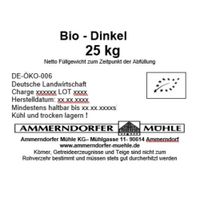 Bio Dinkel 25 kg - Produktbild