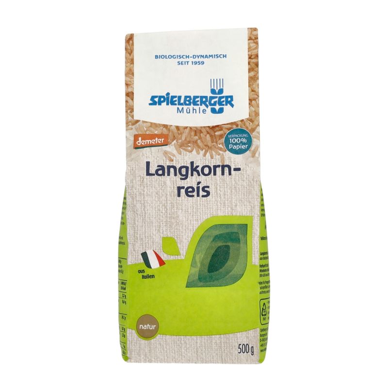 Spielberger Mühle Langkornreis, natur, demeter - Produktbild