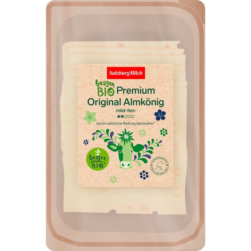 SalzburgMilch SalzburgMilch Premium Bio Almkönig 45% 125g Scheiben - Produktbild