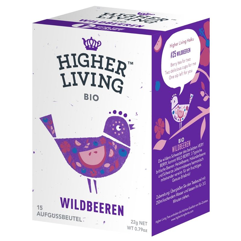 Higher Living Früchtetee Wildbeeren - Produktbild