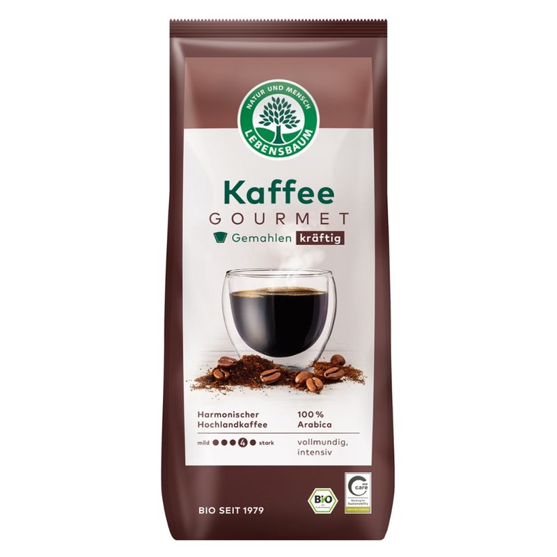 LEBENSBAUM Kaffee Gourmet, gemahlen, kräftig - Produktbild