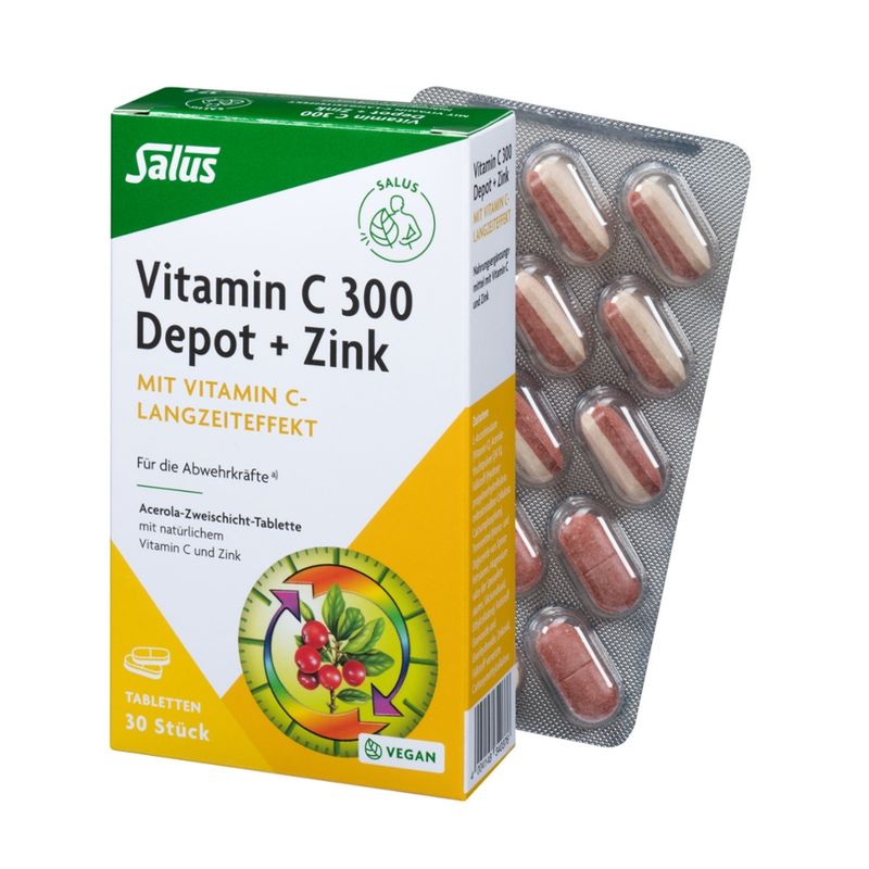 Salus® Vitamin C 300 Depot + Zink 30 Tabletten - Produktbild
