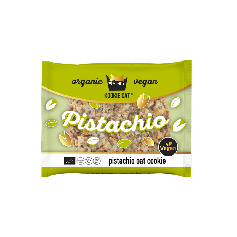KookieCat Pistachio Kookie Cat - bioveganer, glutenfreier Kekstaler, 50g - Produktbild