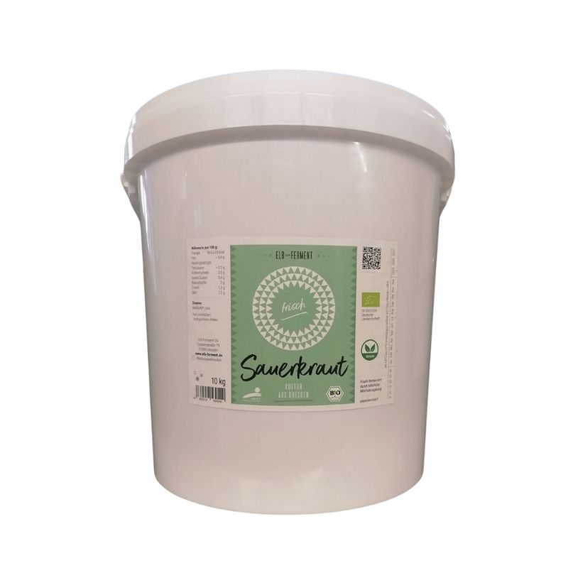Elb-Ferment Elb-Ferment - Bio Sauerkraut 10kg Eimer in Gäa-Qualität - Produktbild