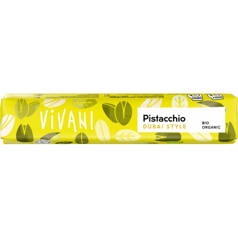Vivani Pistacchio "Dubai Style" Schokoriegel - Produktbild