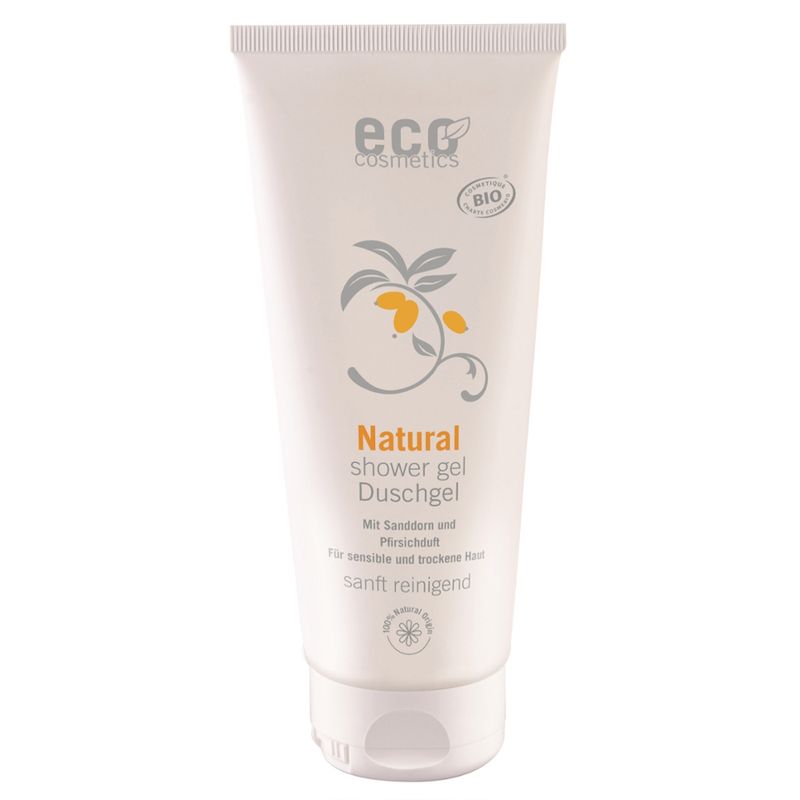 eco cosmetics Pflege Duschgel Sanddorn mit Pfirsichduft - Produktbild