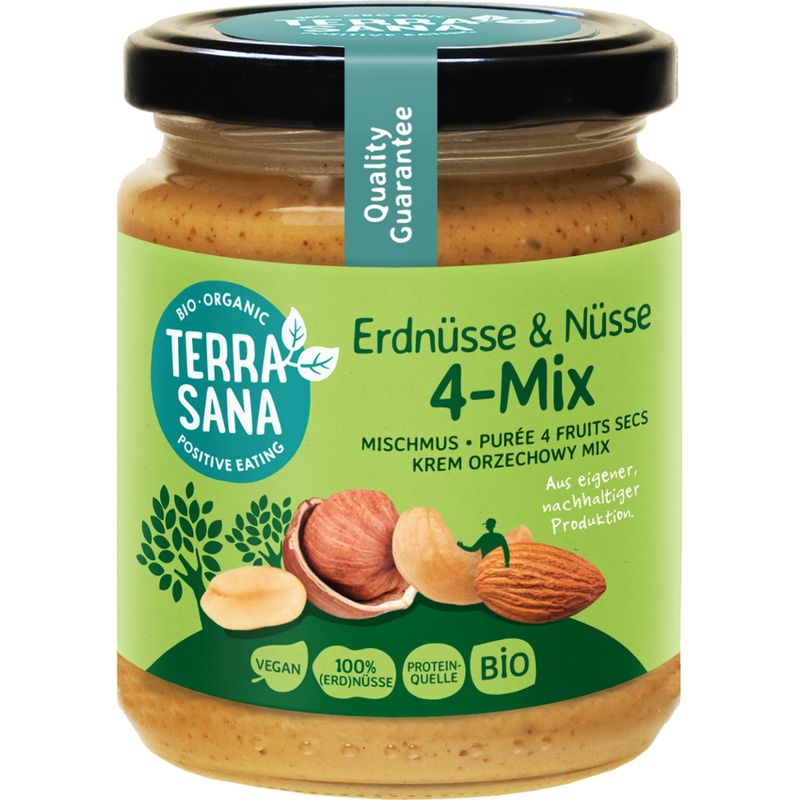 TerraSana 4-Mix Mischmus mit Erdnüssen - Produktbild