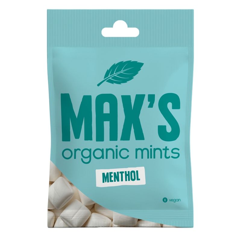Max's Organic Sweets Max's Organic Menthol mints 8x70g - Produktbild