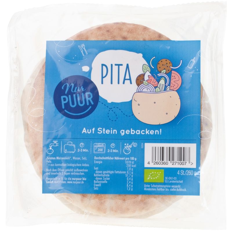 Nur Puur Pita, 4 Stück - Produktbild
