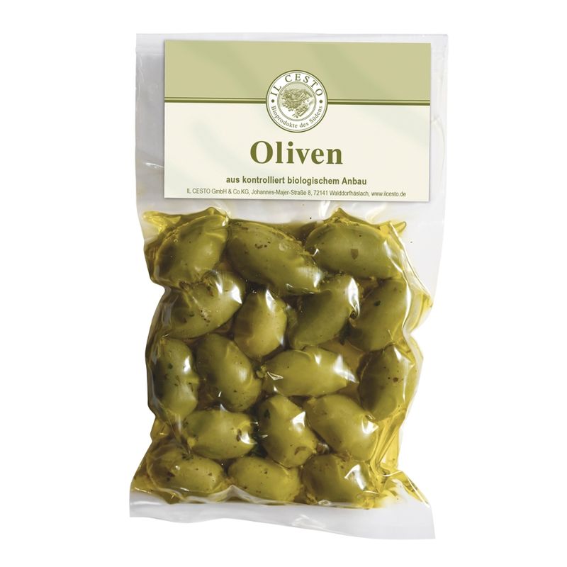 Il Cesto Ital. Bella di Cerignola-Oliven grün natur - Produktbild