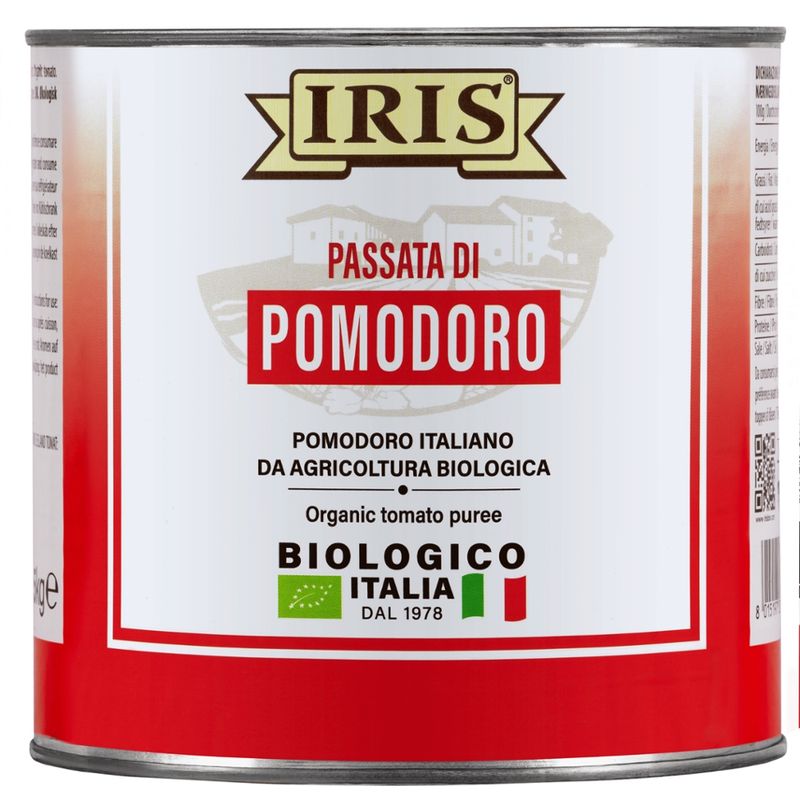 IRIS  Tomaten passiert 2,5 Kg. in Dose aus italienische oekologischem Anbau. - Produktbild