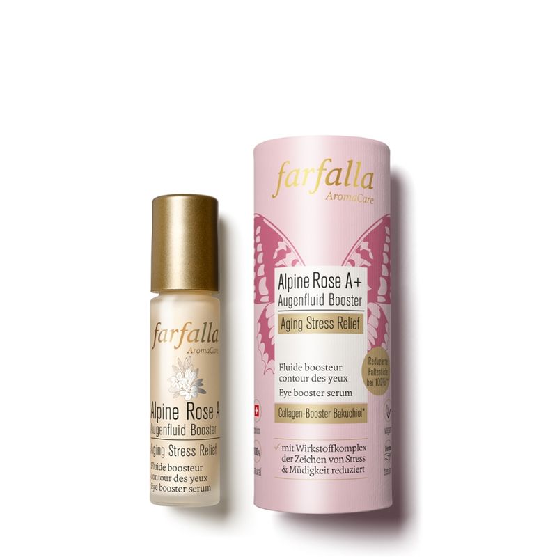 farfalla Alpine Rose A+ Augenfluid Booster, Aging Stress Relief, 10ml - Produktbild
