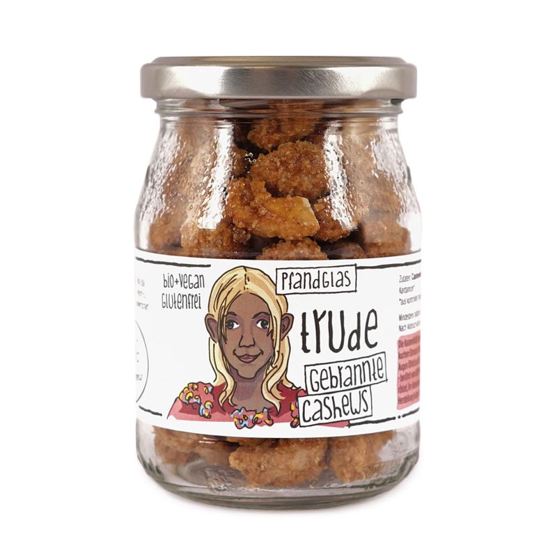 GUTDING Trude - gebrannte Bio-Cashews im Pfandglas, glutenfrei & vegan - Produktbild