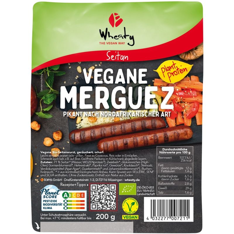 Wheaty Wheaty Vegane Merguez - Produktbild