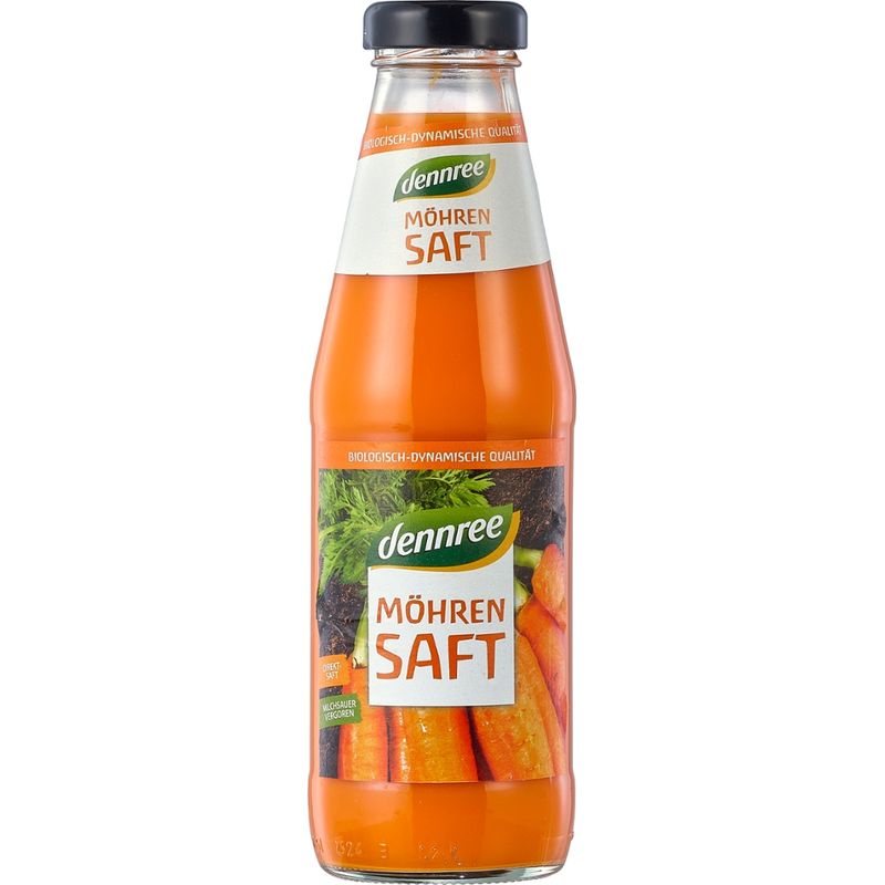 dennree Möhrensaft, Direktsaft, samenfeste Sorten aus Öko-Züchtung, milchsauer vergoren - Produktbild