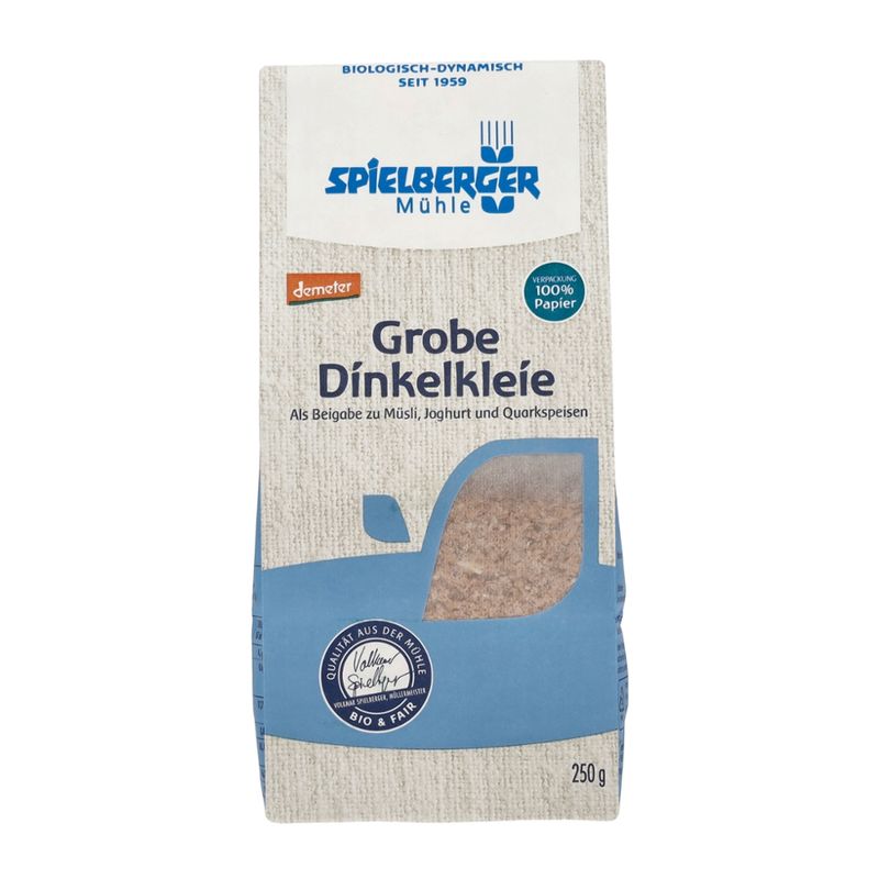 Spielberger Mühle Dinkelkleie grob, demeter - Produktbild