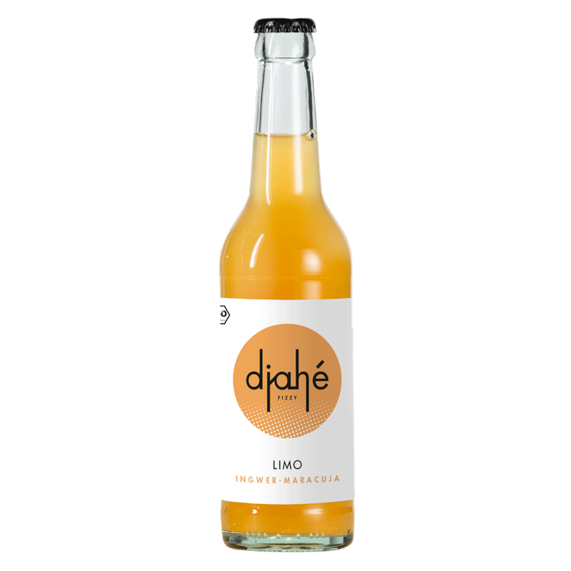 DJAHÉ Djahé - Bio LIMO Ingwer-Maracuja 0,33l MW - Produktbild