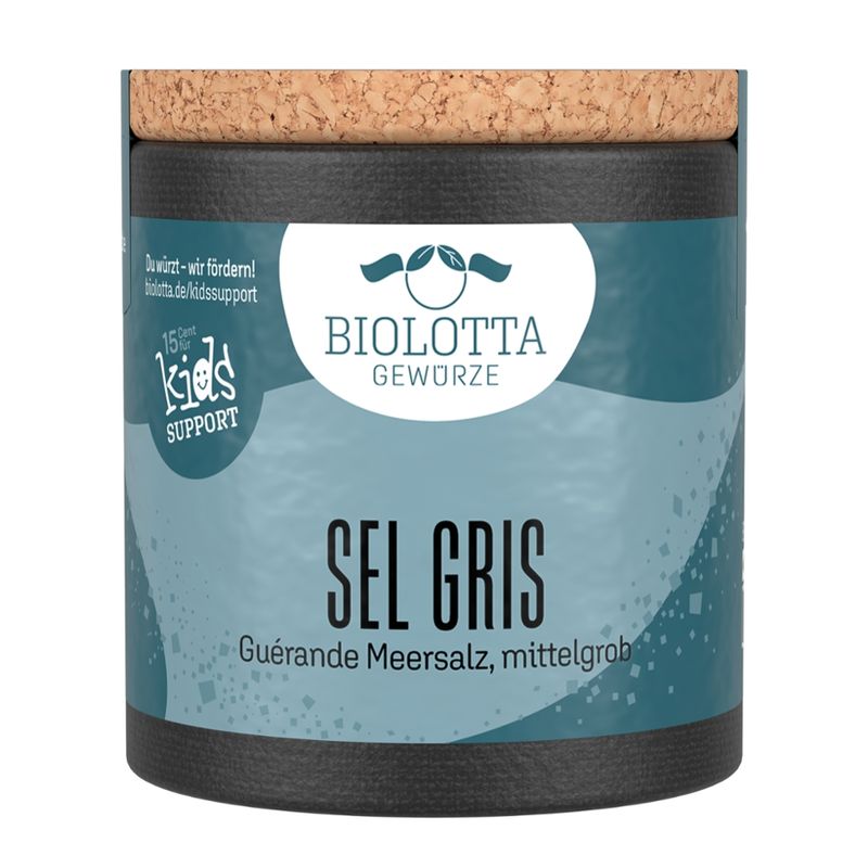 Biolotta Biolotta Korkdose Sel Gris Guérande Meersalz, mittelgrob - Produktbild