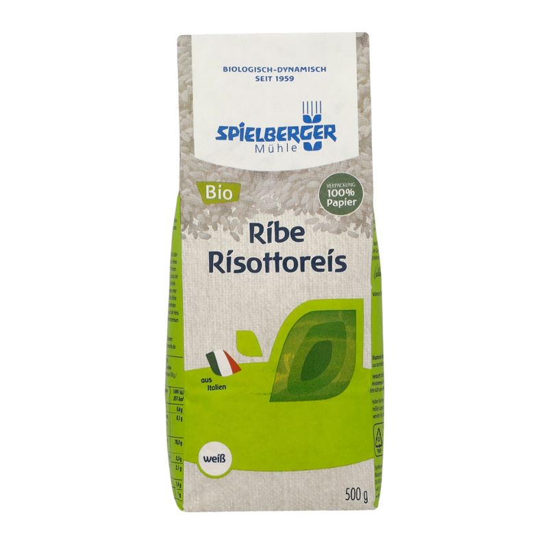 Spielberger Mühle Risottoreis Ribe, weiß, kbA - Produktbild