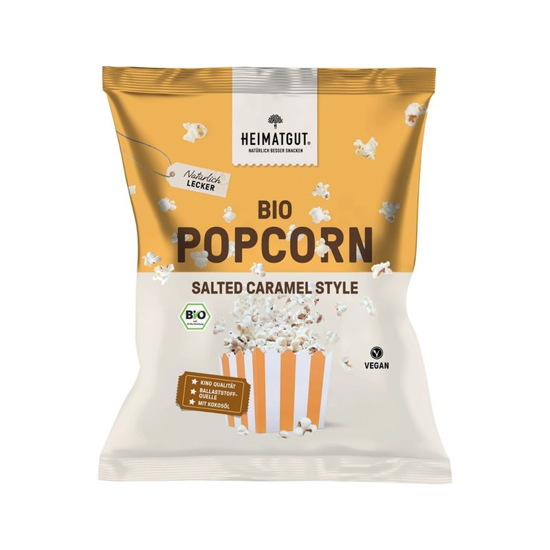 Heimatgut Heimatgut Bio Popcorn Salted Caramel Style, 90g - Produktbild