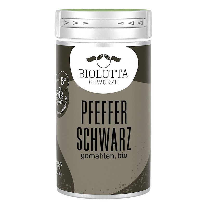 Biolotta Biolotta Gewürzstreuer Pfeffer schwarz gemahlen, bio - Produktbild