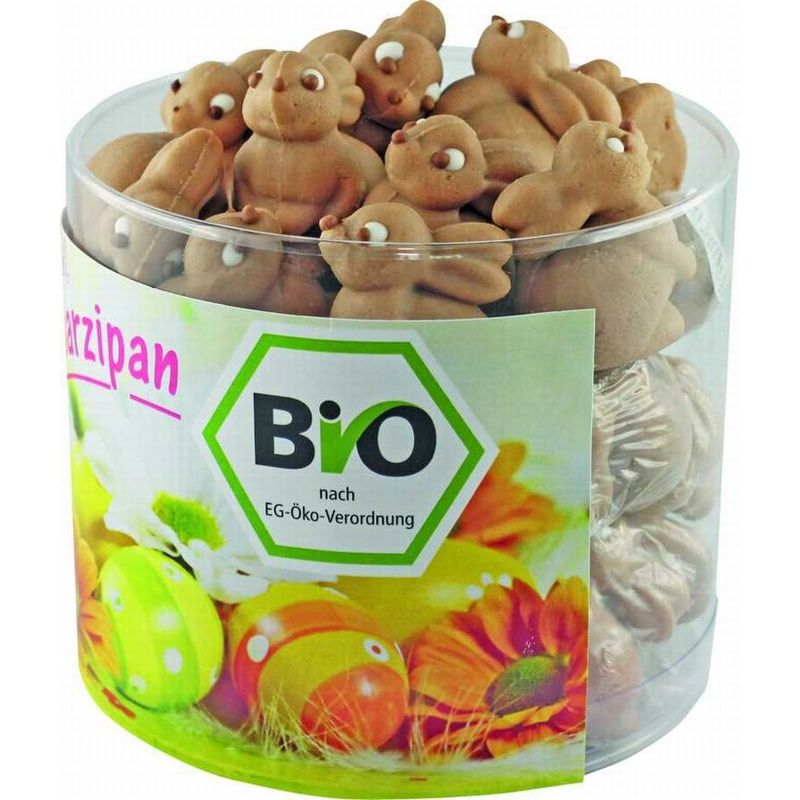 Funsch Marzipan BIO Edelmarzipan Hase in Klarsichtdose - Produktbild