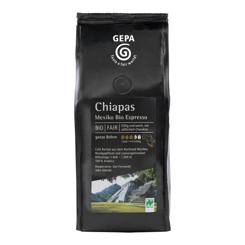 GEPA - The Fair Trade Company Mexiko Bio Espresso Chiapas - Produktbild