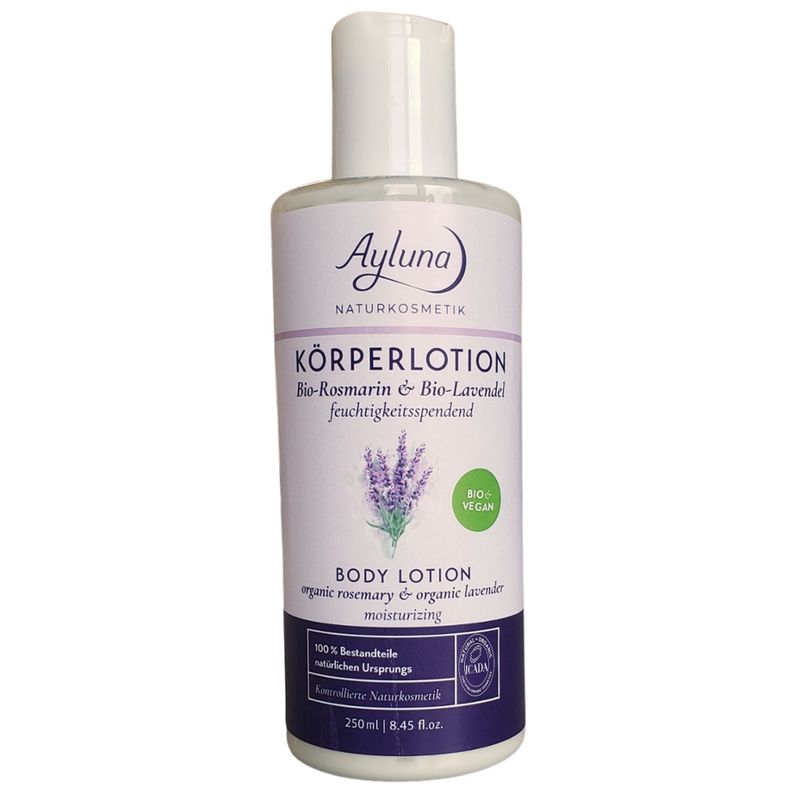 Ayluna Köperlotion Bio-Rosmarin & Bio-Lavendel feuchtigkeitsspendend - Produktbild