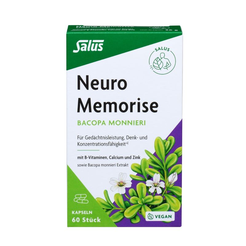Salus® Neuro Memorise Bacopa monnieri Kps 60 Kps - Produktbild