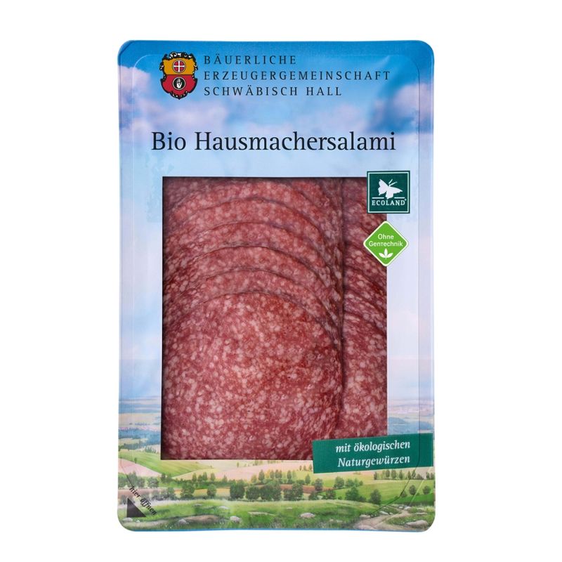 Bäuerliche Erzeugergemeinschaft Schwäbisch Hall Bio Hausmachersalami - Produktbild