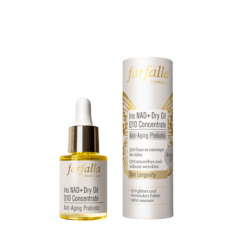 farfalla Iris NAD+ Dry Oil Q10 Concentrate, Anti-Aging Prebiotic, 15ml - Produktbild