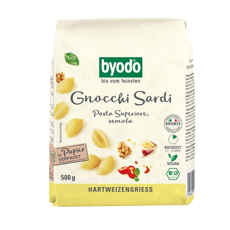 Byodo Byodo Gnocchi sardi, 500 g - Produktbild