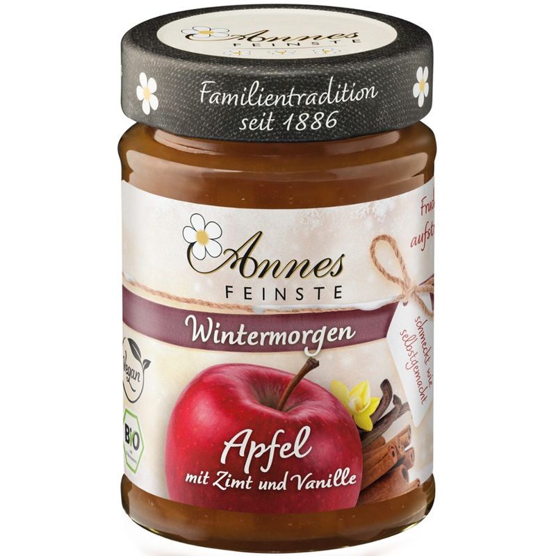 Annes Feinste Annes Feinste Bio Apfel mit Zimt und Vanille Fruchtaufstrich - Produktbild