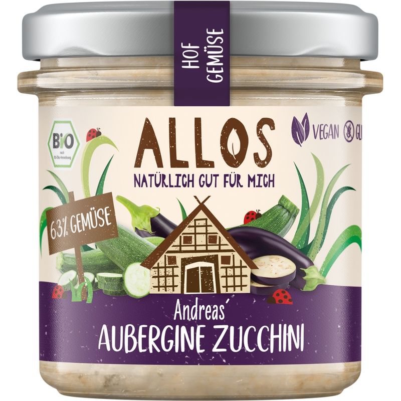 Allos Hof Gemüse Andreas Aubergine Zucchini - Produktbild