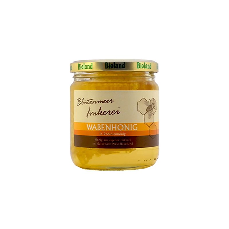 Blütenmeer Imkerei Bioland Honigwabe in Robinienhonig aus der Blütenmeer Imkerei - Produktbild