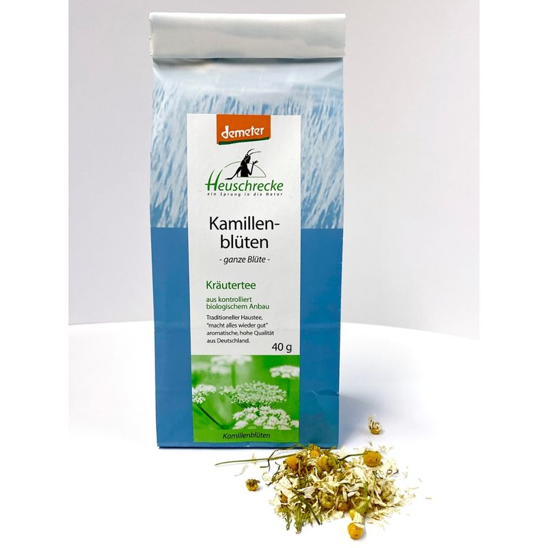 Heuschrecke Kamille Blüten, ganz, kbA, Demeter - Produktbild