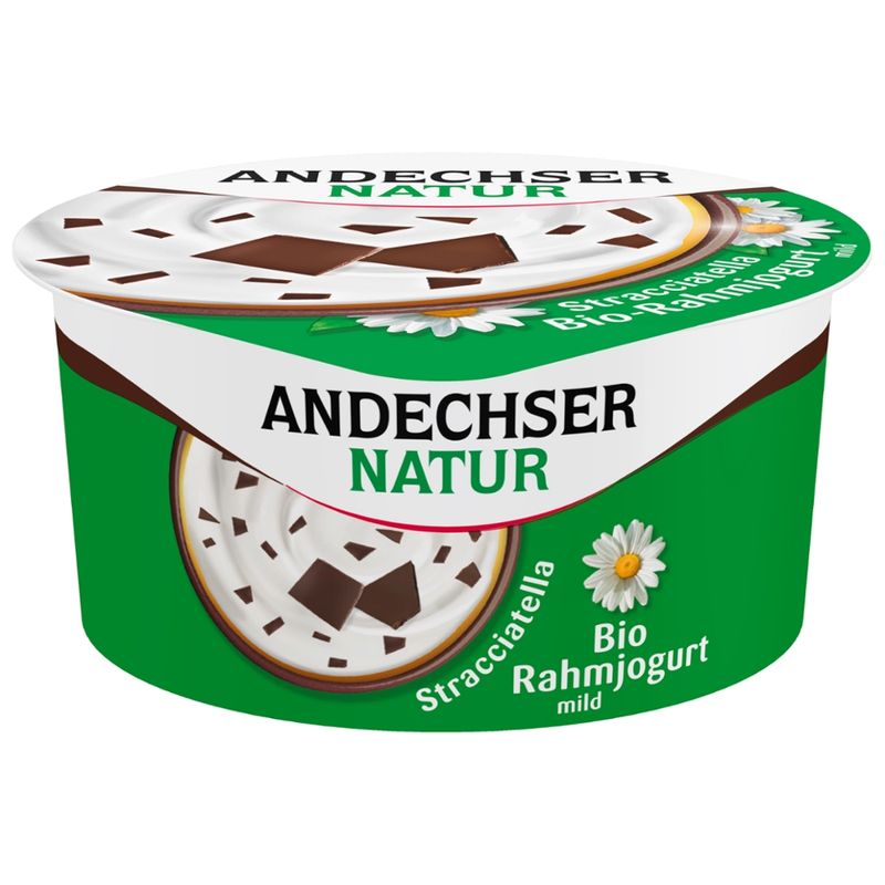 Andechser Natur Bio Rahmjogurt Stracciatella 10% - Produktbild