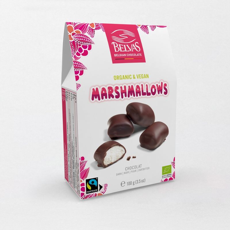 Belvas Marshmallows chocolate 100g - Produktbild